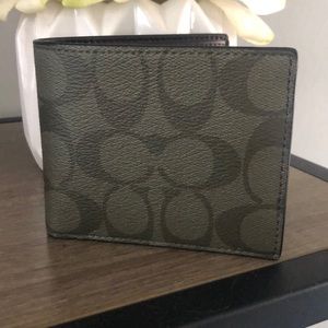 COACH men’s bi-fold wallet